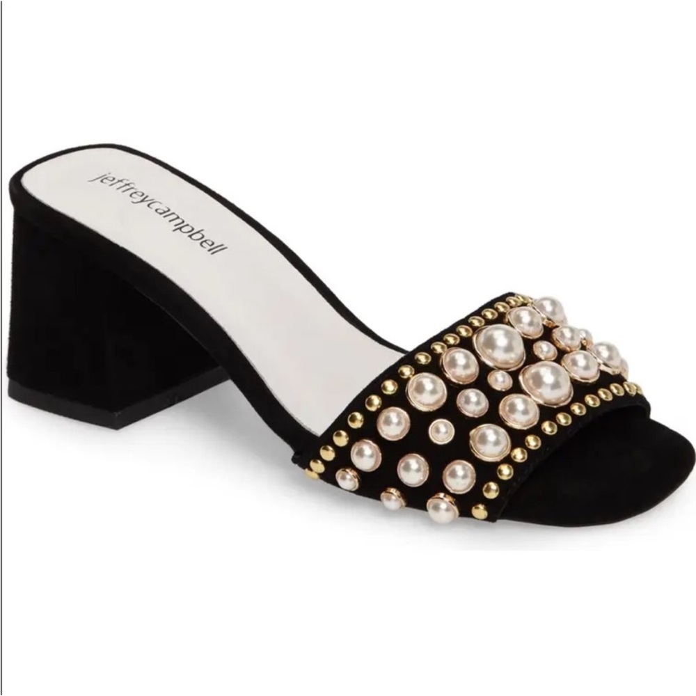 Jeffrey campbell‎ pearl sandals Black size 8